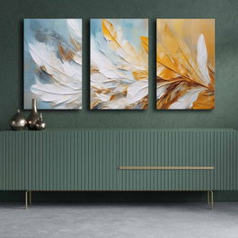 Wallity Conjunto de 3 Lienzos Decorativos Multicolor 3P4570GSC-017